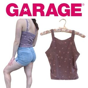 Garage Mauve Floral Tank